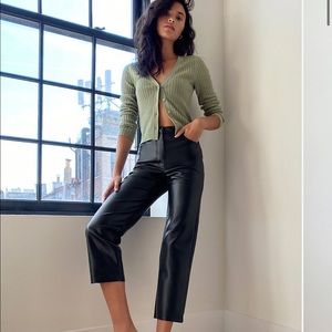 ARITZIA MELINA PANT CROPPED BLACK